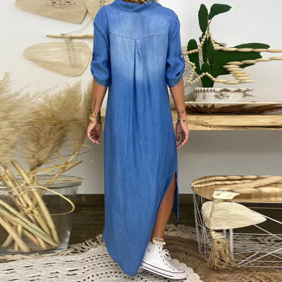 LEA™|Abito Jeans stile lungo