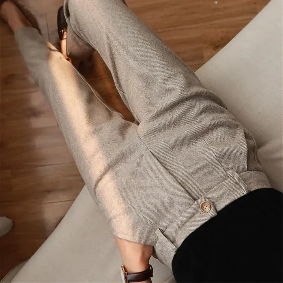 Luna | Pantalone Wolmix Con Effetto Snellente