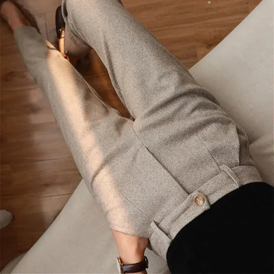 Luna | Pantalone Wolmix Con Effetto Snellente