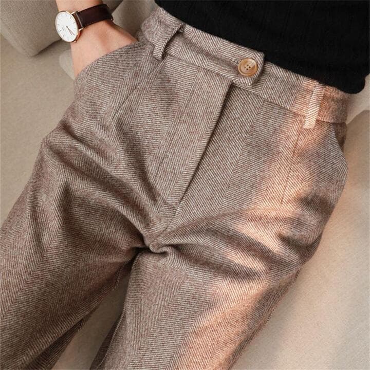 Luna | Pantalone Wolmix Con Effetto Snellente