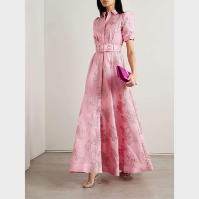 Beatrice™ | Vestito Rosa con Maniche a Palloncino