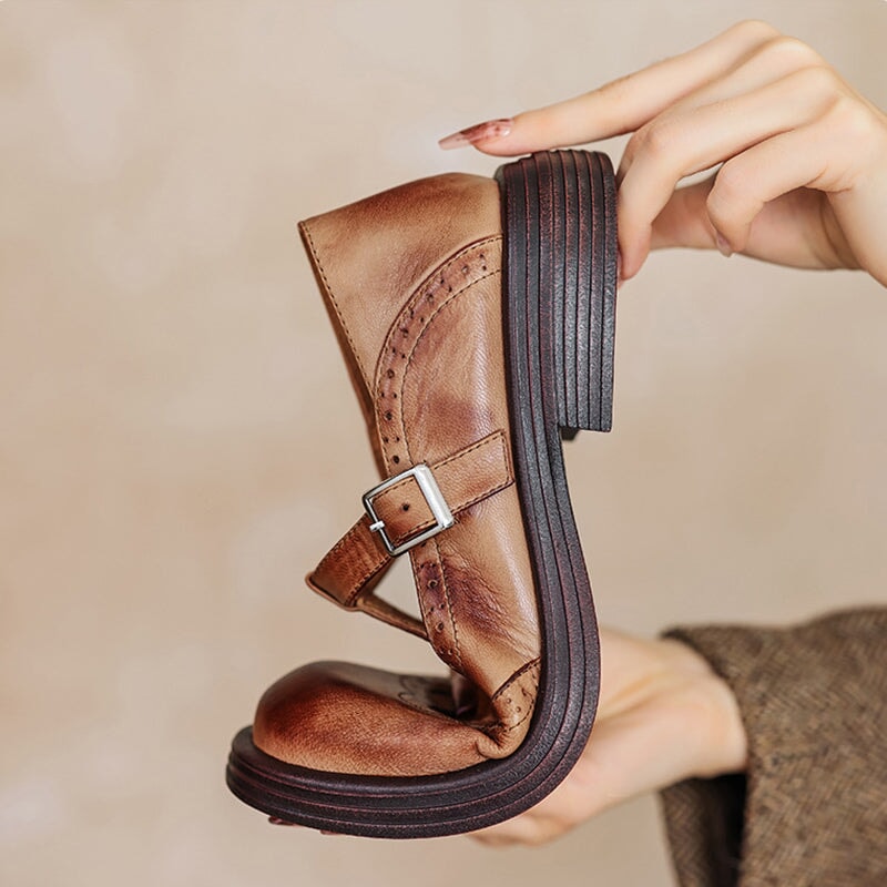 Velda™ | Eleganti Mary Jane in Pelle
