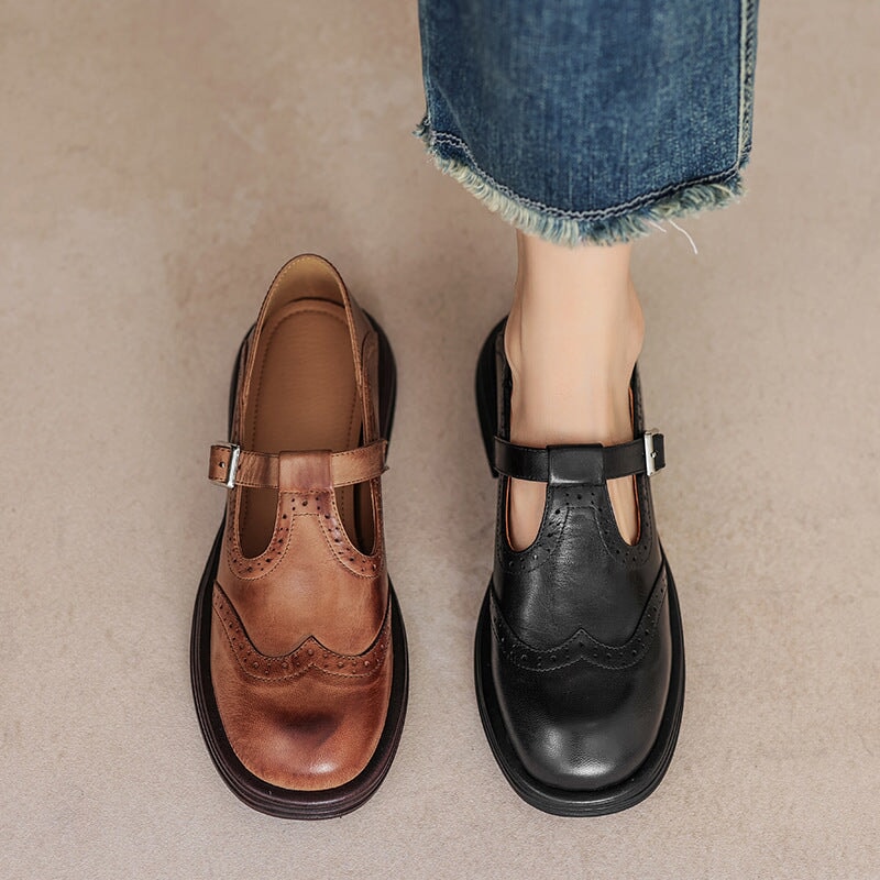 Velda™ | Eleganti Mary Jane in Pelle