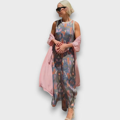Elveria™ | Maxi abito con cardigan
