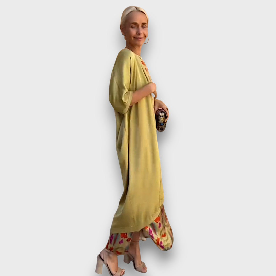 Elveria™ | Maxi abito con cardigan