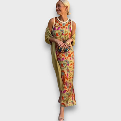 Elveria™ | Maxi abito con cardigan